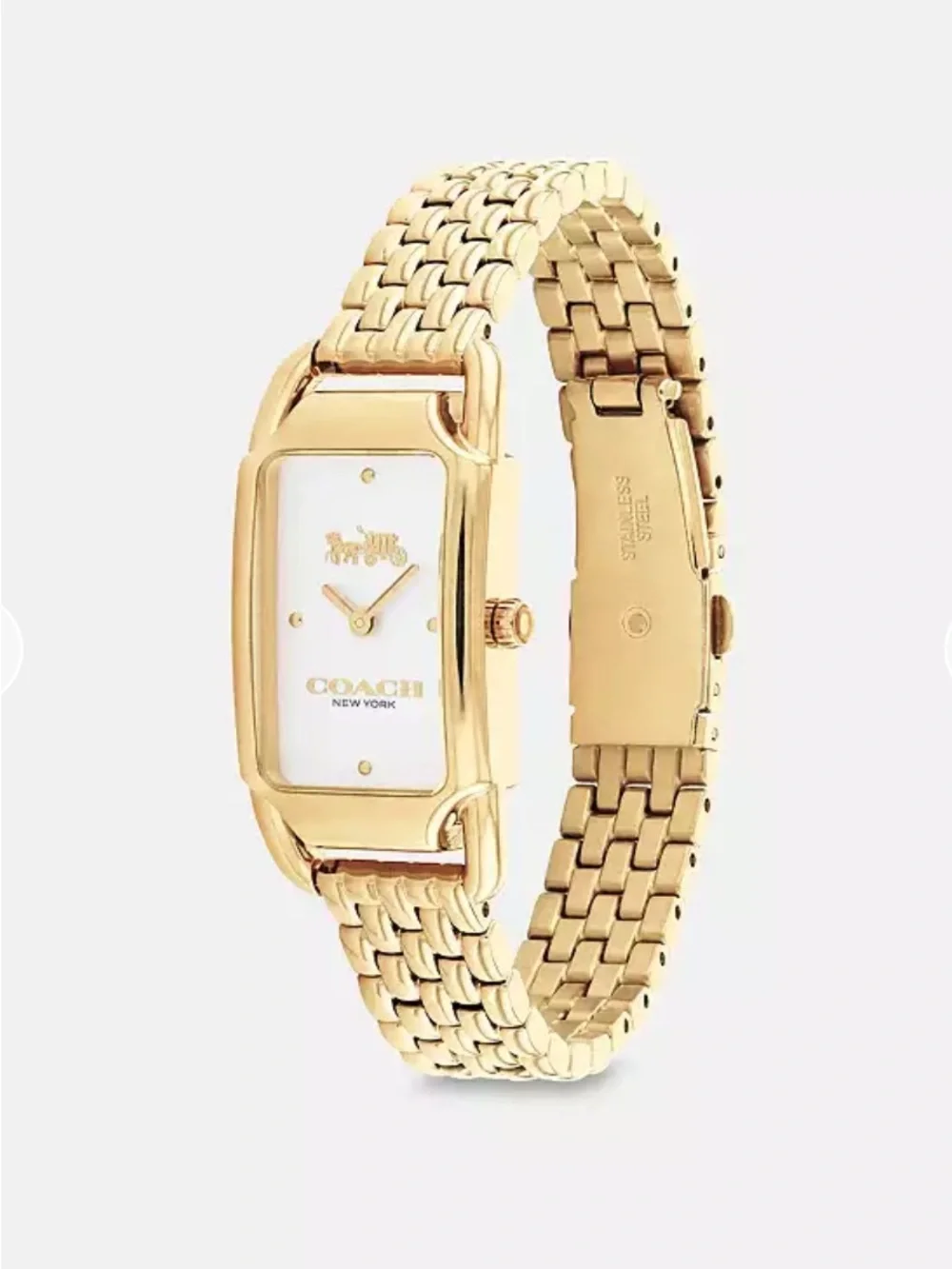 Coach Cadie Women’s Gold Tone Bracelet Watch 17.5mm X28.5mm - Picture 2 of 5